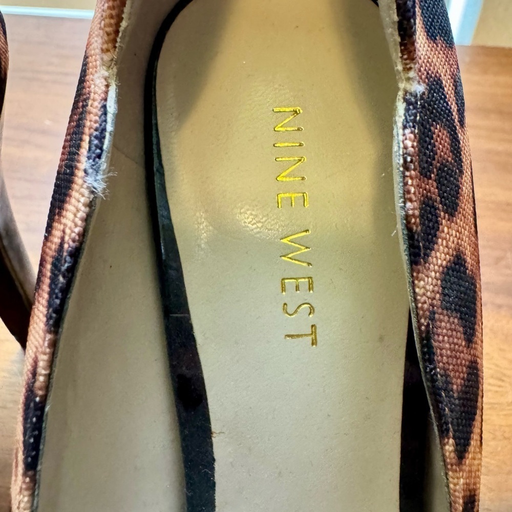 Nine West Brown and Black Peep Toe Stiletto Heels - Picture 6 of 10